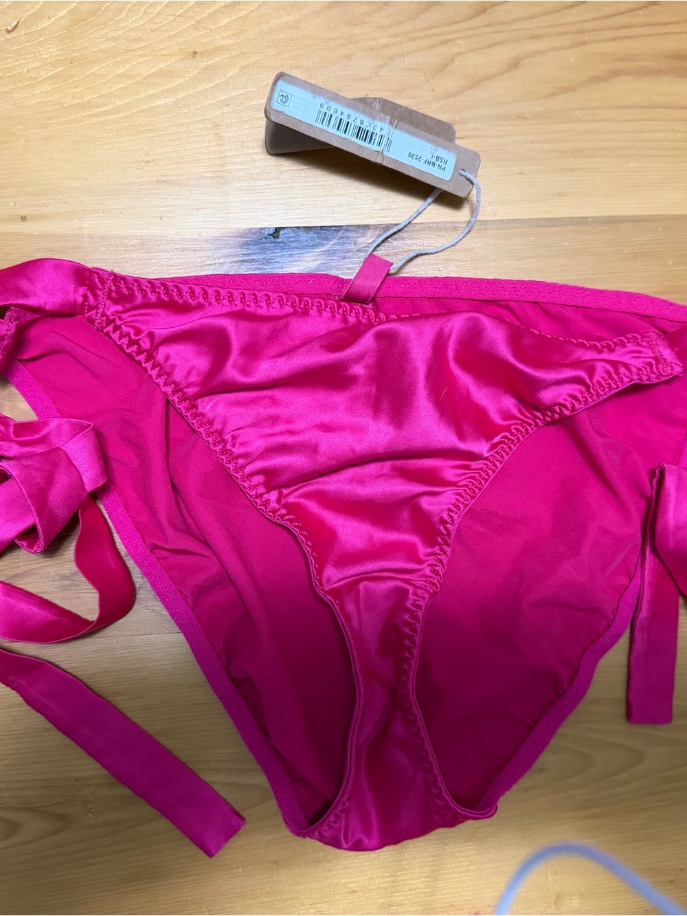 SKIMS Hot Pink Satin Underwear Bottoms